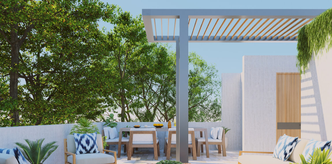 Pergola adossée sur mesure